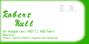 robert mull business card